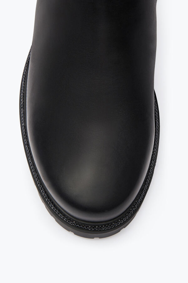joyas cleo de cristal negro de la bota 25 rene caovilla