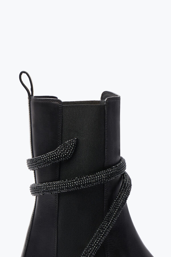 joyas cleo de cristal negro de la bota 25 rene caovilla