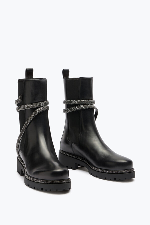 joyas cleo de combate negro botas de motorista rene caovilla