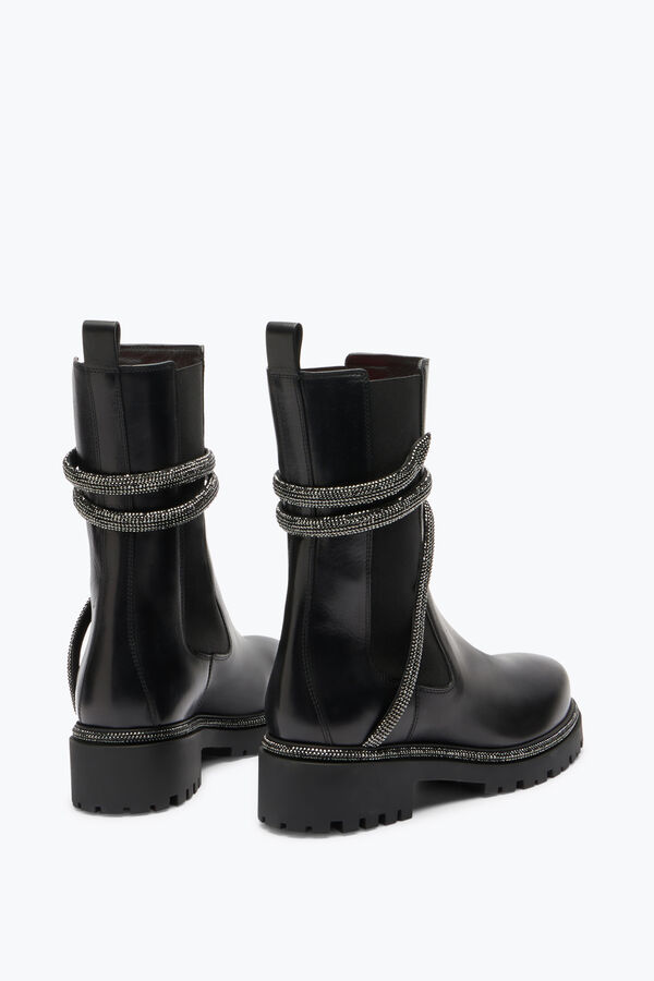 joyas cleo de combate negro botas de motorista rene caovilla
