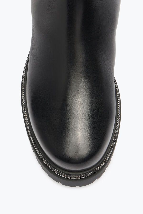joyas cleo de combate negro botas de motorista rene caovilla