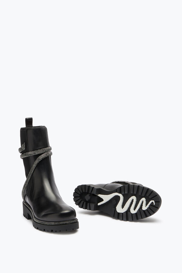 joyas cleo de combate negro botas de motorista rene caovilla