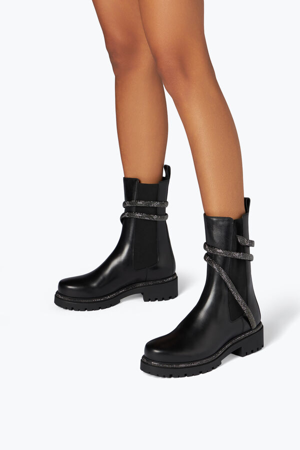 joyas cleo de combate negro botas de motorista rene caovilla