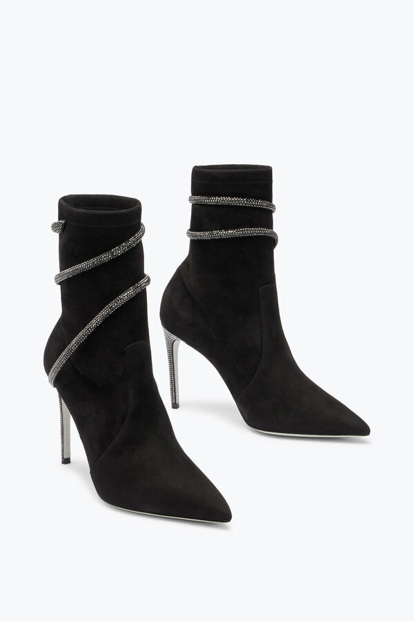 joyas cleo cristales negros de bota de 100 rene caovilla