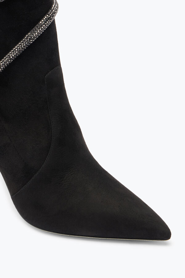 joyas cleo cristales negros de bota de 100 rene caovilla