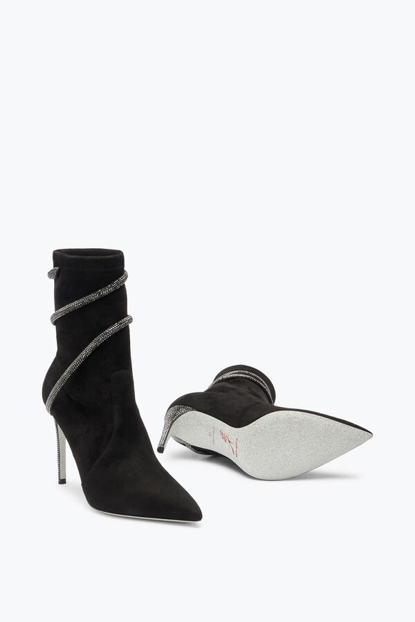 joyas cleo cristales negros de bota de 100 rene caovilla