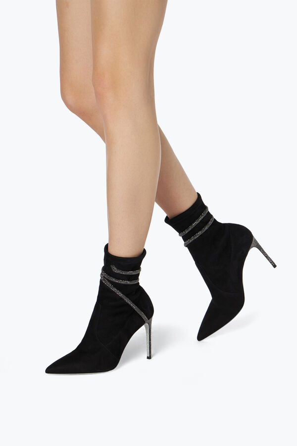 joyas cleo cristales negros de bota de 100 rene caovilla