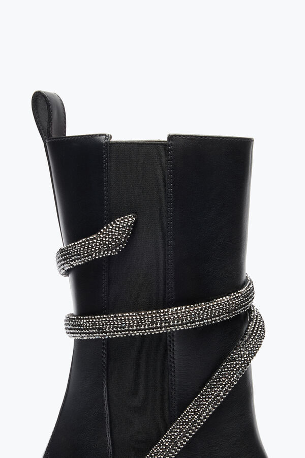 joyas cleo de cristal negro de la bota 60 rene caovilla