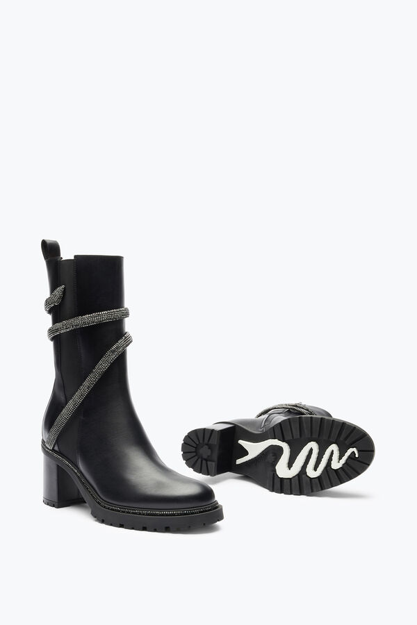 joyas cleo de cristal negro de la bota 60 rene caovilla