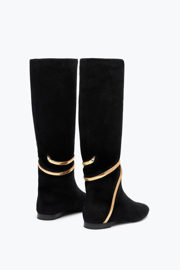 joyas de enebro arranque suave en negro suede 20 rene caovilla