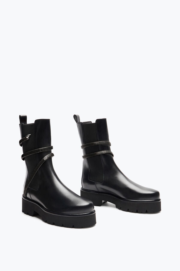 joyas de enebro negro biker boot 45 rene caovilla