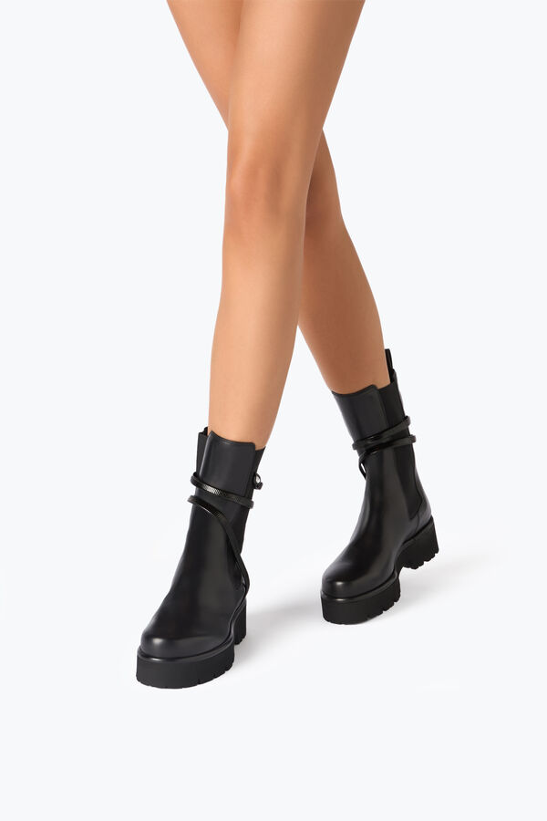 joyas de enebro negro biker boot 45 rene caovilla