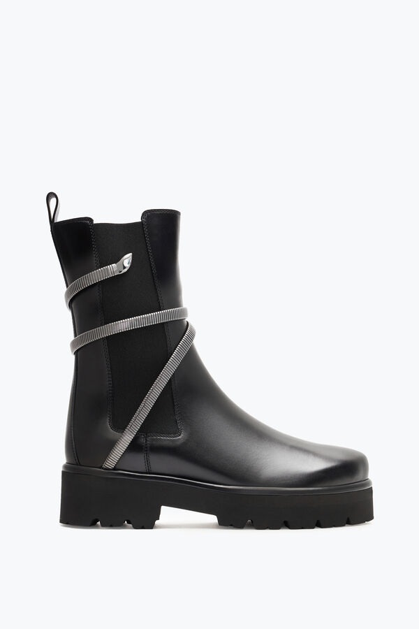 joyas de enebro negro y plata biker boot 45 rene caovilla