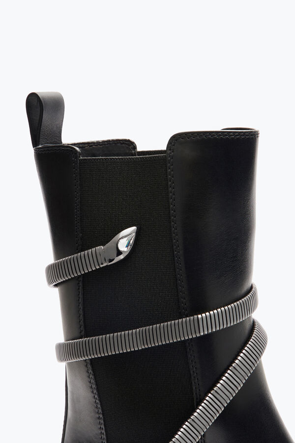 joyas de enebro negro y plata biker boot 45 rene caovilla