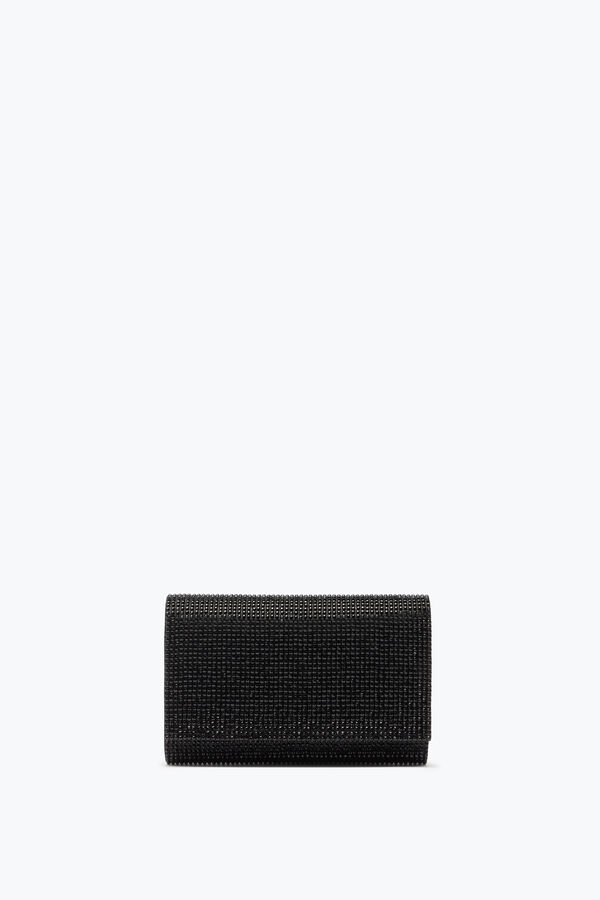 joyas aida clutch negro de cristales rene caovilla