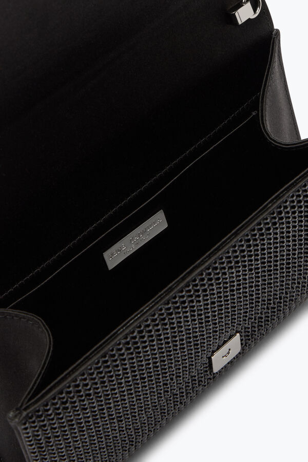 joyas aida clutch negro de cristales rene caovilla