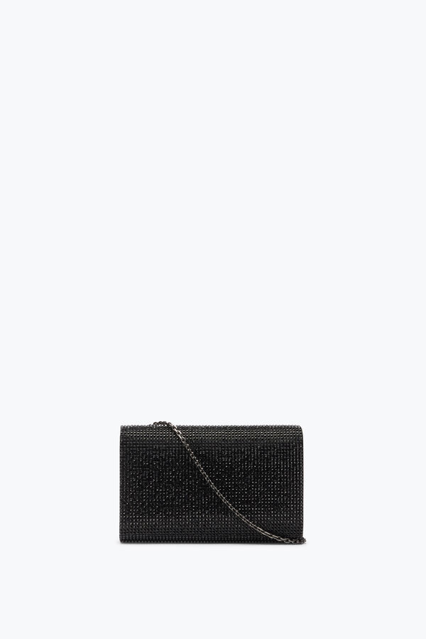 joyas aida clutch negro de cristales rene caovilla