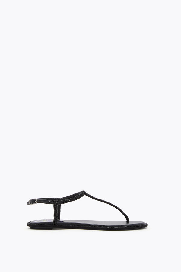 joyas diana cristal negro sandalia 10 rene caovilla