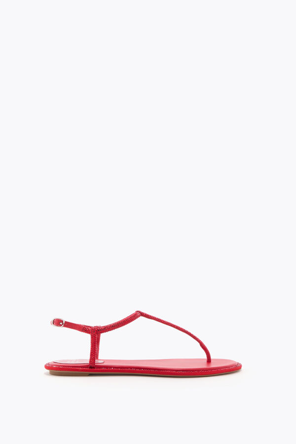 joyas diana cristal rojo sandalia 10 rene caovilla