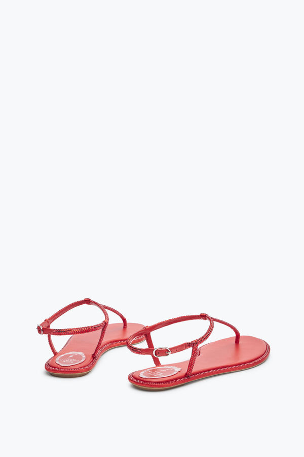 joyas diana cristal rojo sandalia 10 rene caovilla