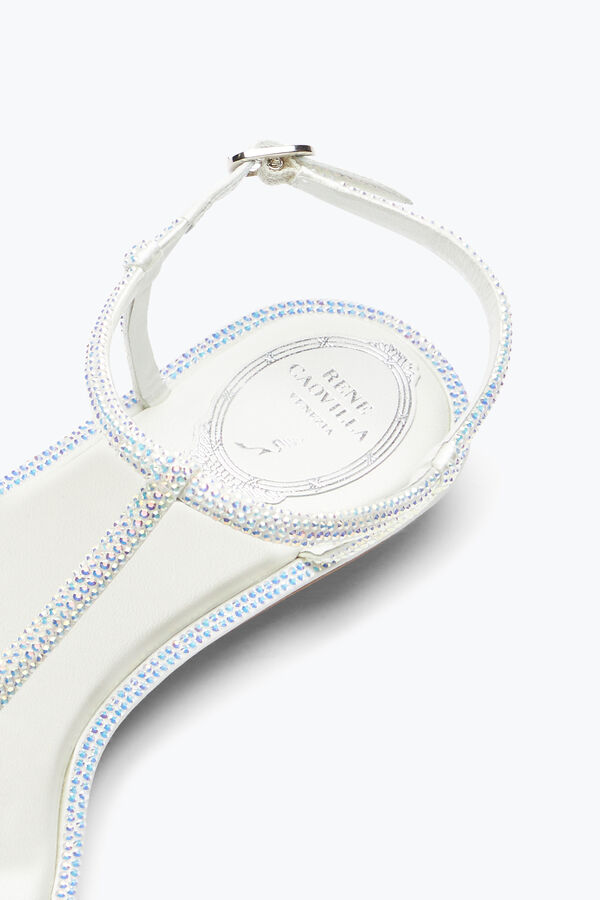 joyas diana blanco sandalias con cristales de 10 rene caovilla