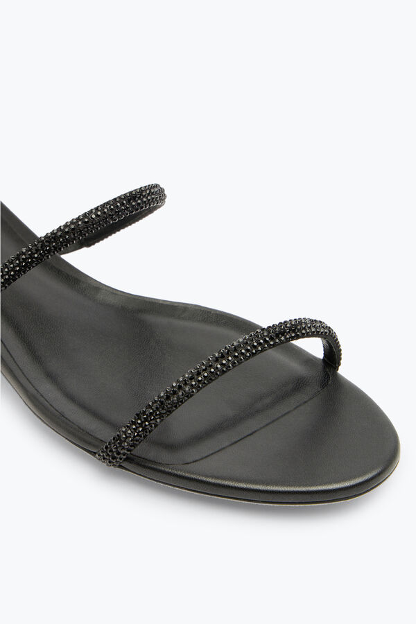 joyas supercleo cristal negro sandalia 10 rene caovilla