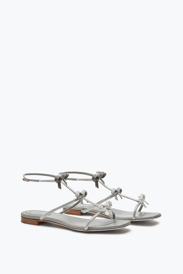 joyas caterina cristal gris perla sandalia 10 rene caovilla