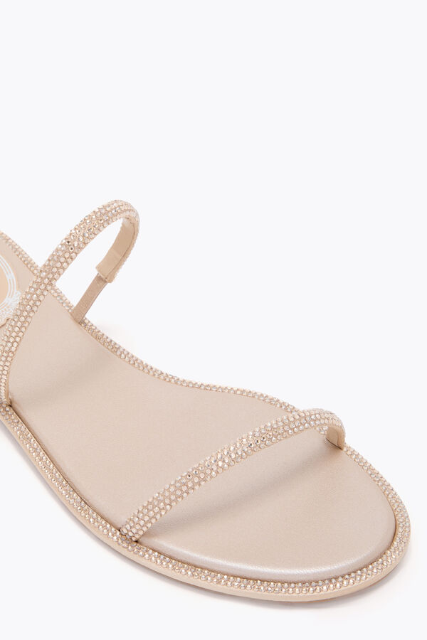 joyas cleo de oro sandalia plana 10 rene caovilla