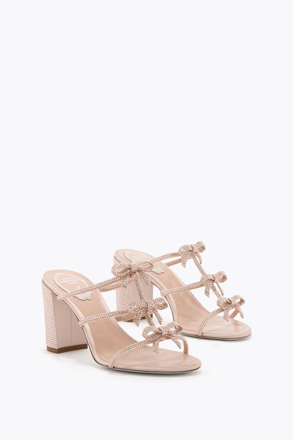 joyas caterina blush pink mule 80 rene caovilla