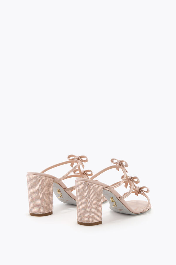 joyas caterina blush pink mule 80 rene caovilla