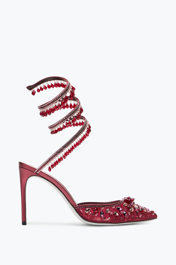 joyas lámpara de araña de cristal rojo rubí de la bomba 100 rene caovilla