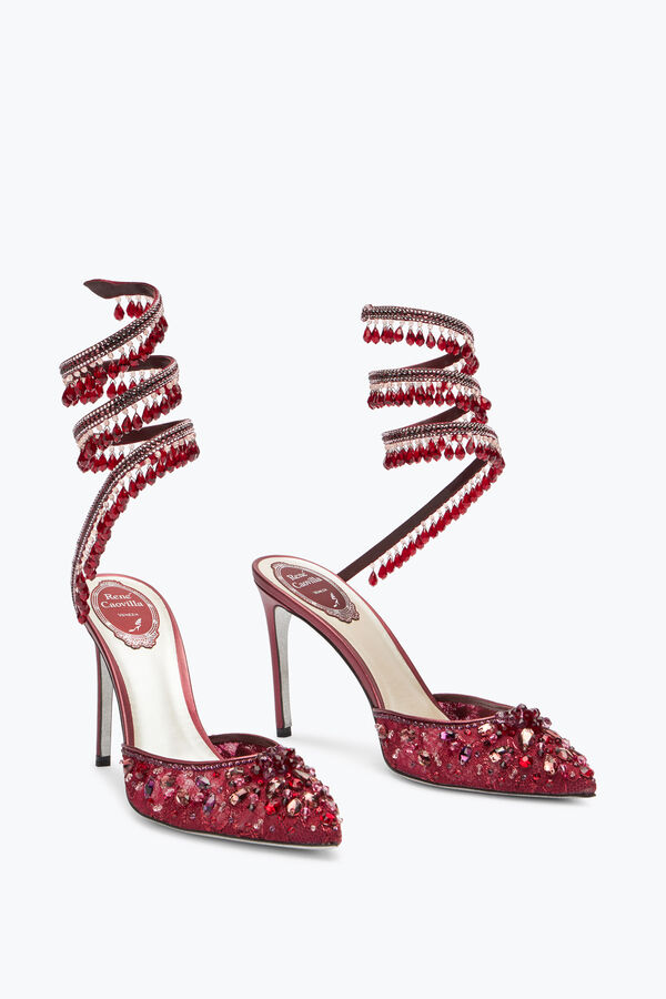 joyas lámpara de araña de cristal rojo rubí de la bomba 100 rene caovilla
