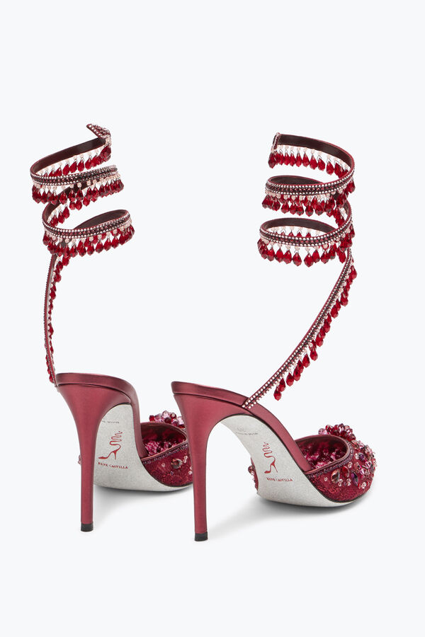 joyas lámpara de araña de cristal rojo rubí de la bomba 100 rene caovilla