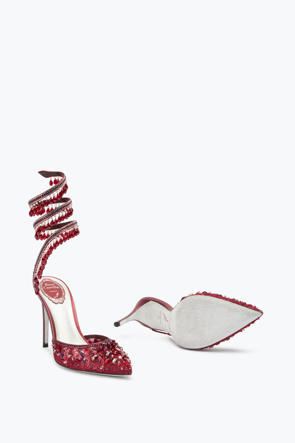 joyas lámpara de araña de cristal rojo rubí de la bomba 100 rene caovilla