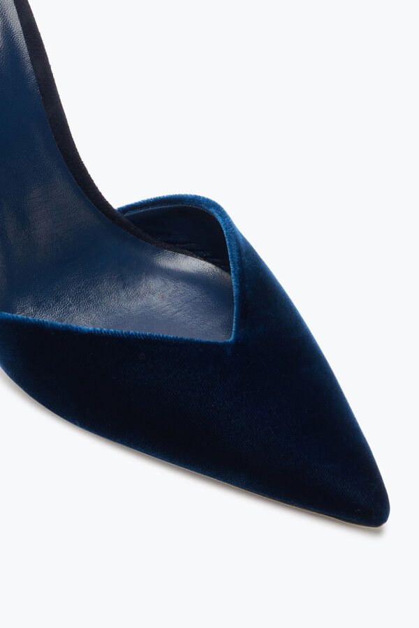 joyas margot azul profundo slingback bomba 105 rene caovilla