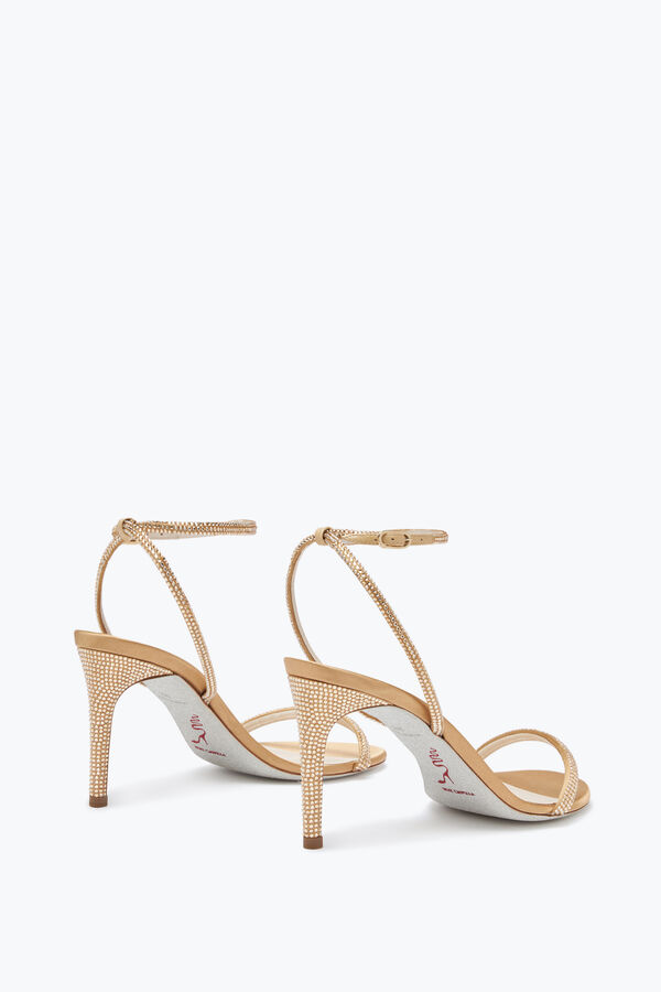 joyas ellabrita de cristal de color beige sandalias 80 rene caovilla