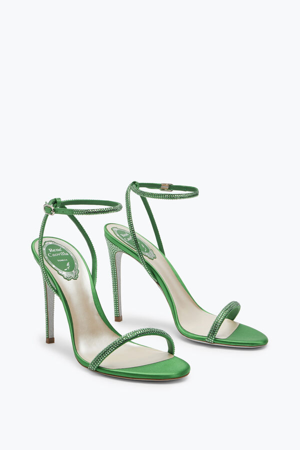 joyas ellabrita cristal verde sandalia 105 rene caovilla