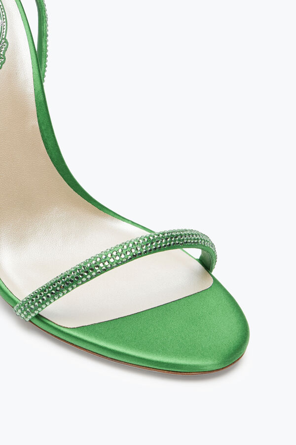 joyas ellabrita cristal verde sandalia 105 rene caovilla