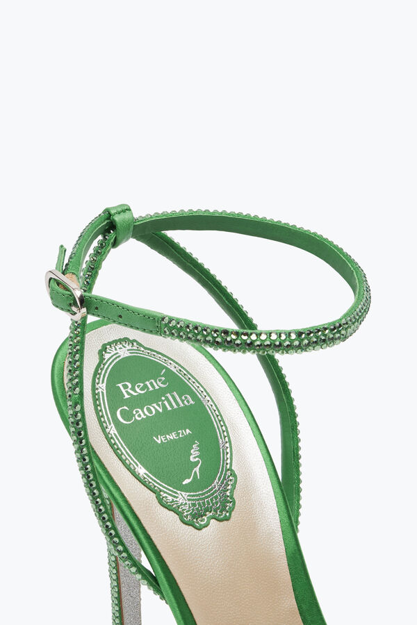 joyas ellabrita cristal verde sandalia 105 rene caovilla