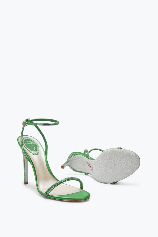joyas ellabrita cristal verde sandalia 105 rene caovilla
