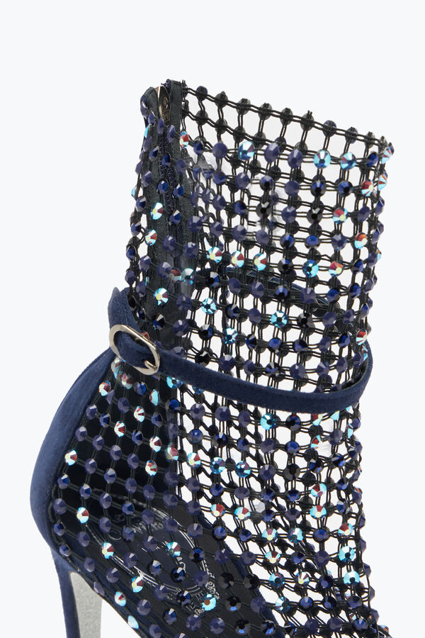 joyas galaxia de cristal azul profundo sandalia 105 rene caovilla