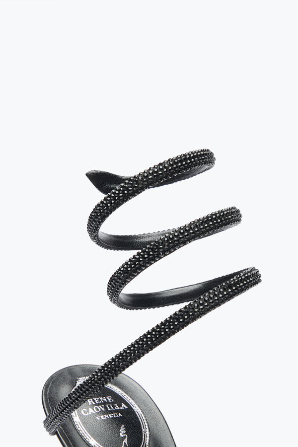joyas cleo negro sandalia 105 rene caovilla