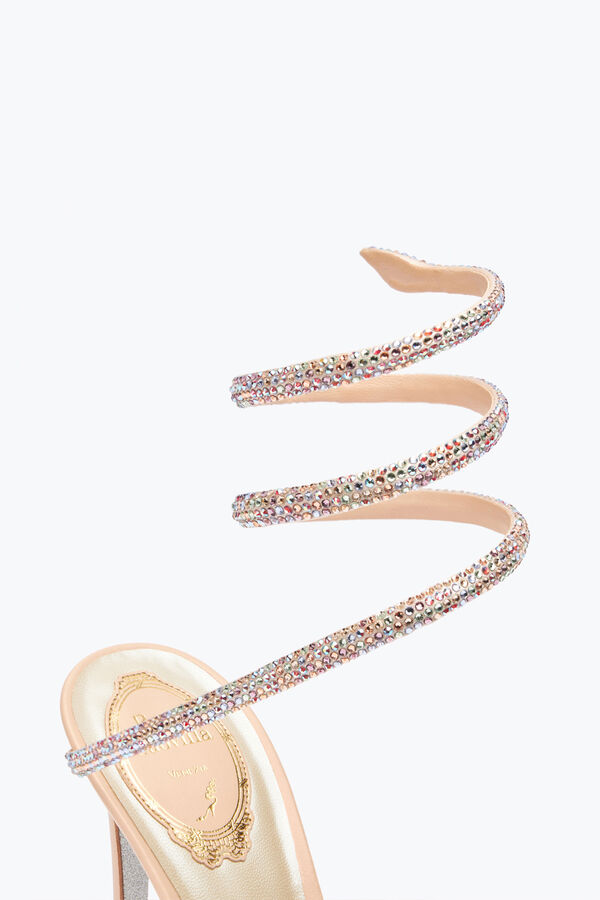 joyas elegantes sandalias de color rosa cleo rene caovilla