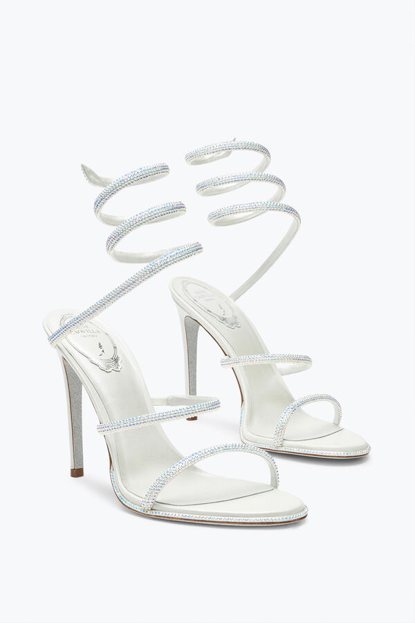 joyas sandalias con pedrería cleo rene caovilla