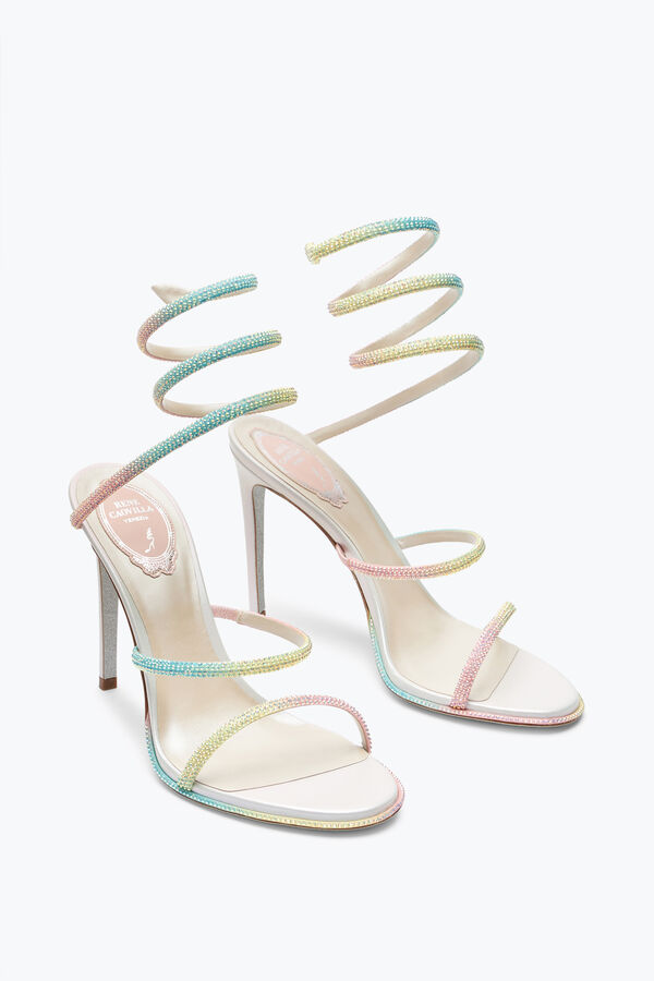 joyas cleo burano sandalias con cristales 105 rene caovilla