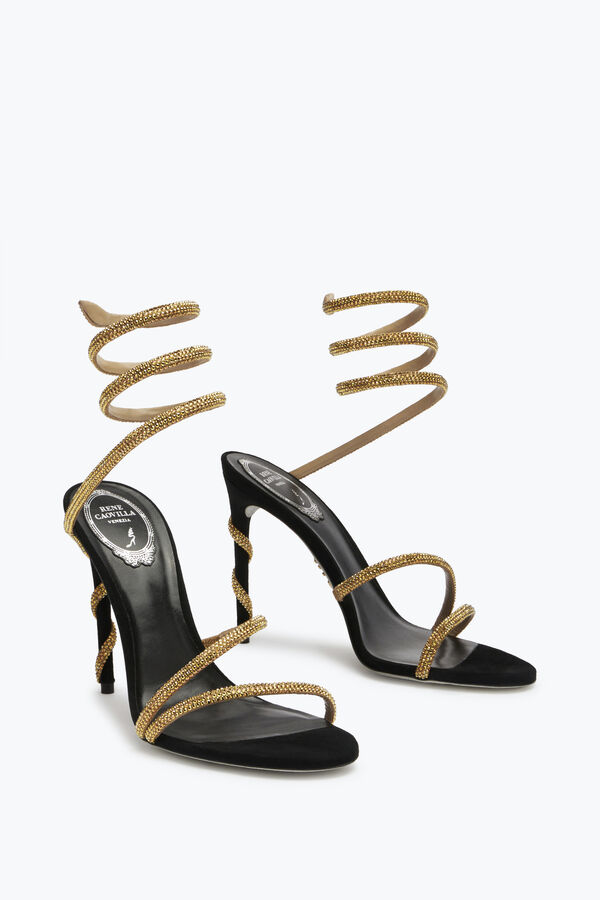 joyas margot joya negra sandalias de serpiente rene caovilla