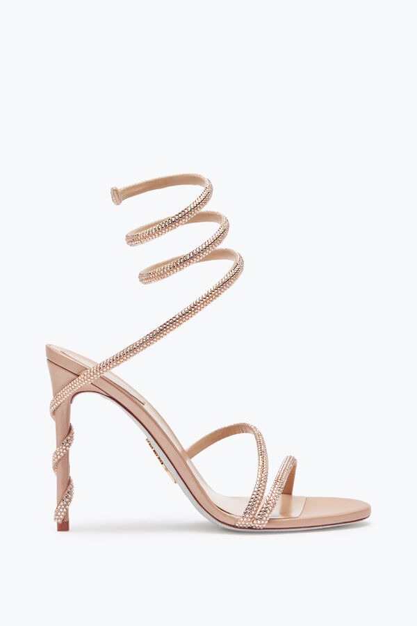 joyas margot cristal blush sandalia 105 rene caovilla