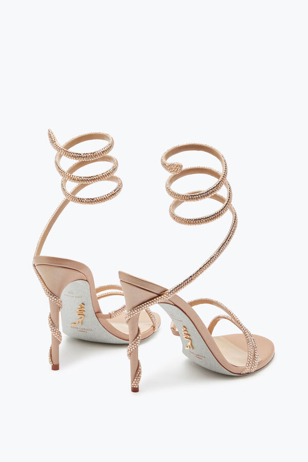 joyas margot cristal blush sandalia 105 rene caovilla
