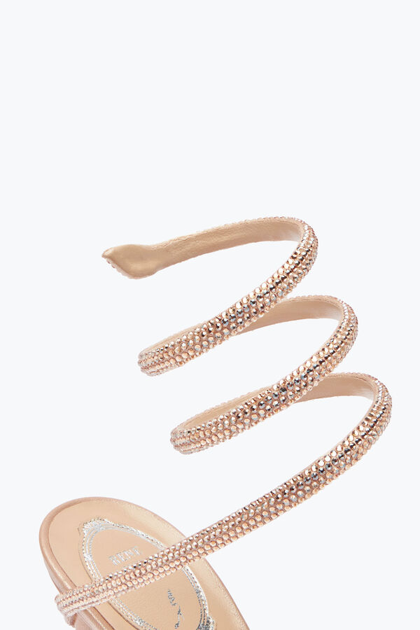joyas margot cristal blush sandalia 105 rene caovilla