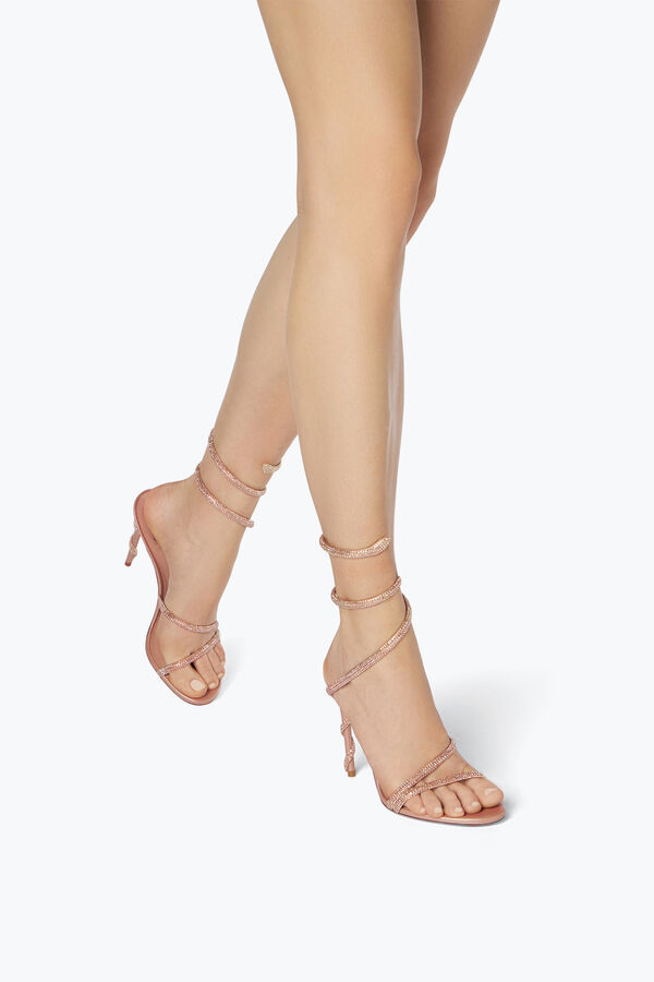 joyas margot cristal blush sandalia 105 rene caovilla